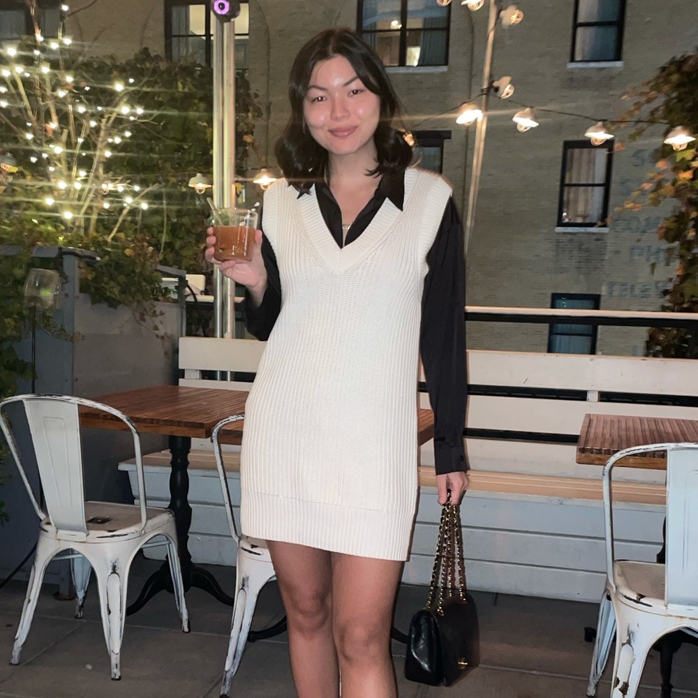 Abrecrombie knit sweater vest dress